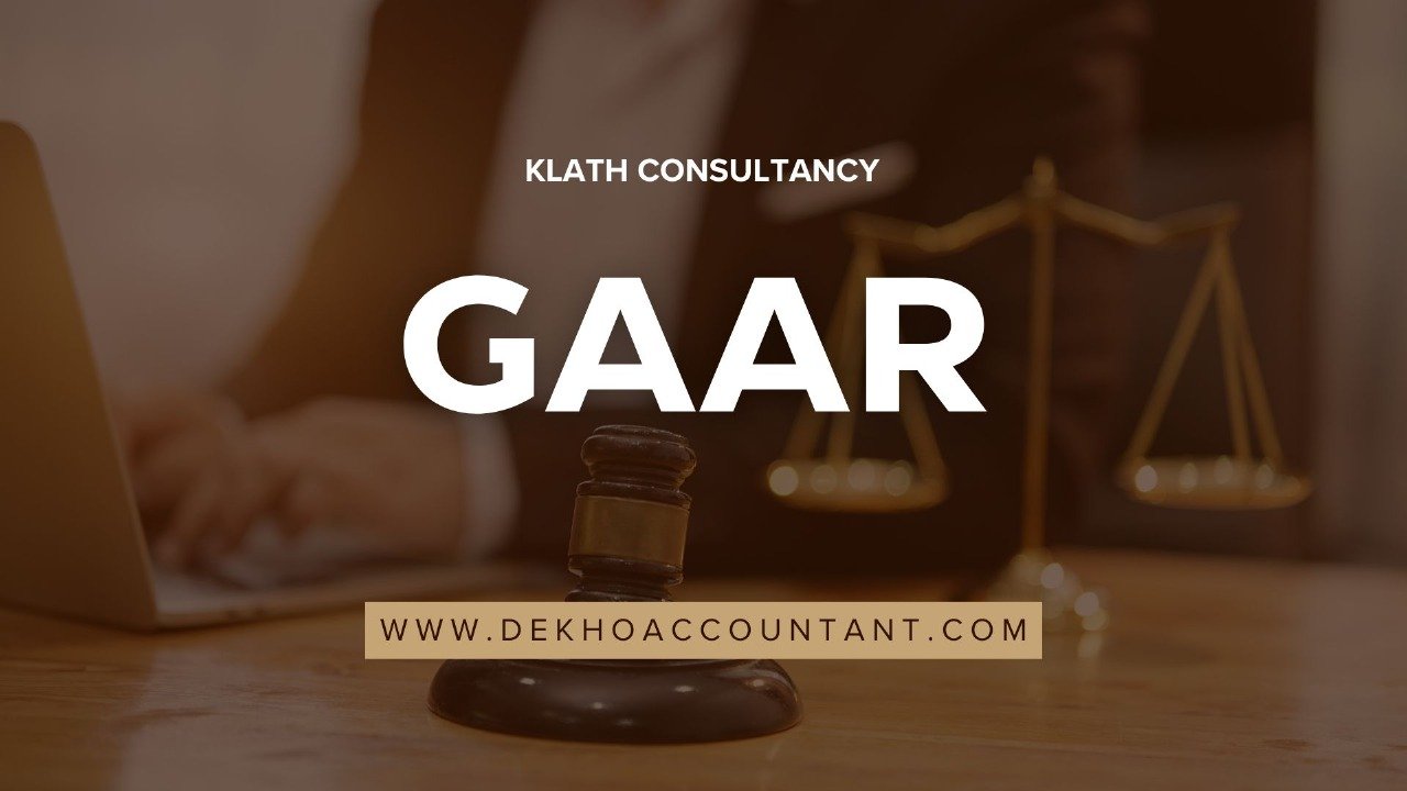 GENERAL ANTI-AVOIDANCE RULES (GAAR)